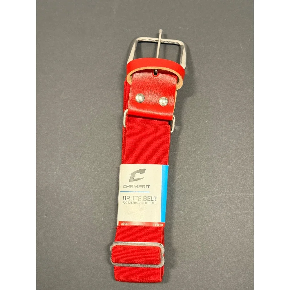 Champro Brute Baseball Softball Belt Red Adult Adjustable 1.5 Wide‎ A060-S NEW